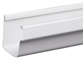 Amerimax M0573 Roofing Gutter, 10 ft L, 5 in W, Vinyl, Traditional White